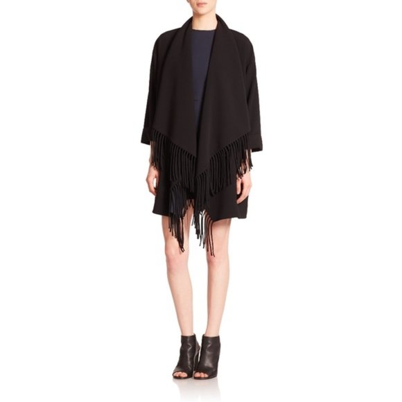 ELIZABETH & JAMES Dolly Fringe Trim Coat - Picture 6 of 11